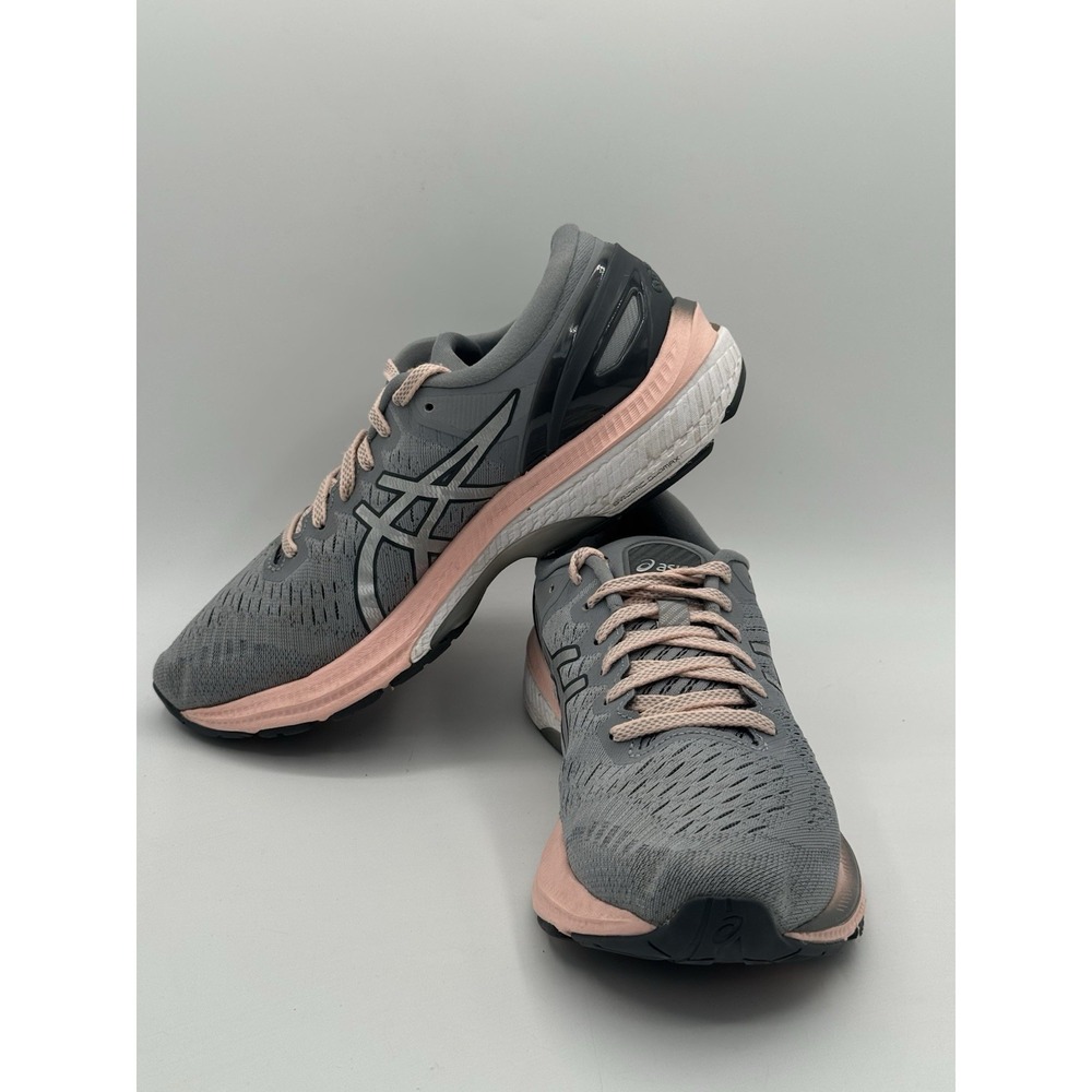 ASICS Gel-Kayano 27 Women's Running Shoes Size 9 Gray Peach 1012A649 - Picture 9 of 13